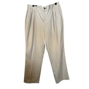 Tommy Hilfiger Beige Micro Tech Microfiber Polyester Dress Pants Men Sz 36x30